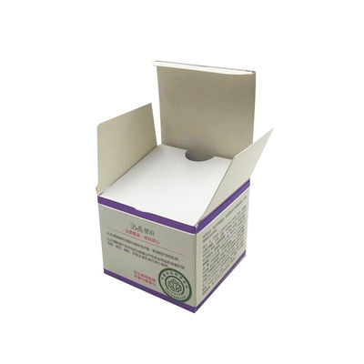 Skin Cream Cosmetic Skincare Packaging Custom Logo Purple Luxury  Paper Gift Box