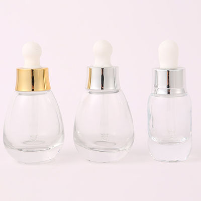 Antique 1oz 2oz Empty Dropper Bottles Glass With Silver Or Golden Caps