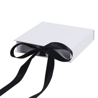 Large Folding Gift Box Magnet Clamshell Black Universal Clothes Bag Storage