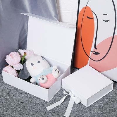 Ribbon Clamshell Jewelry Packing Box Earrings Bracelet Necklace Ring Glossy