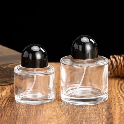 30ml 50ml 100ml Round Glass Perfume Bottles with Stock Fragrance Pump Spray and Empty Oil Packaging