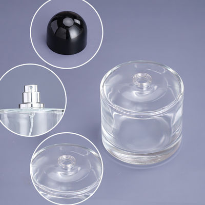 30ml 50ml 100ml Round Glass Perfume Bottles with Stock Fragrance Pump Spray and Empty Oil Packaging
