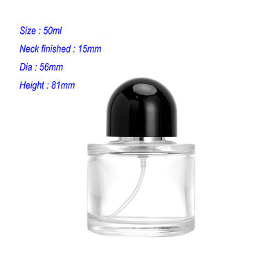 30ml 50ml 100ml Round Glass Perfume Bottles with Stock Fragrance Pump Spray and Empty Oil Packaging