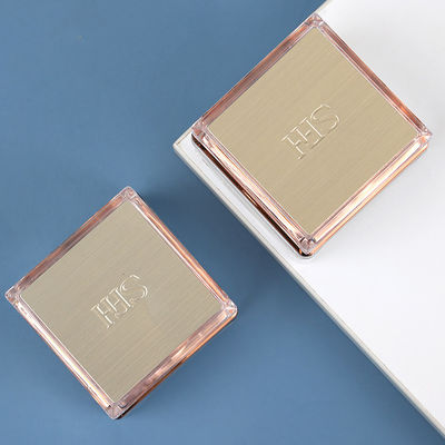 15g 30g 50g Clear Square Glass Cosmetic Jar with Rose Golden Lids Customized Colors and Senior PAK Luxury
