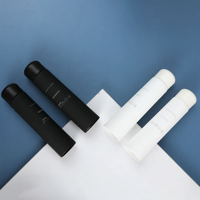 Empty White or Black Matte Soft Touch Plastic Tube Face Wash Cream Soft Tubes Packaging for Cosmetics and Custom Labels