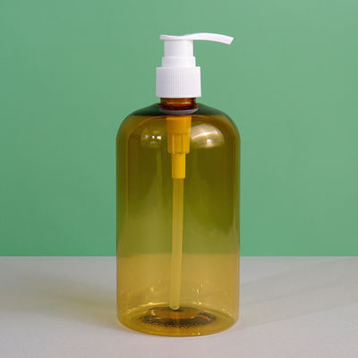 PET Custom Empty Lotion Serum Cylindrical 8oz 16oz 1000ml Plastic Shampoo Pump Bottle With Black Foam Pump