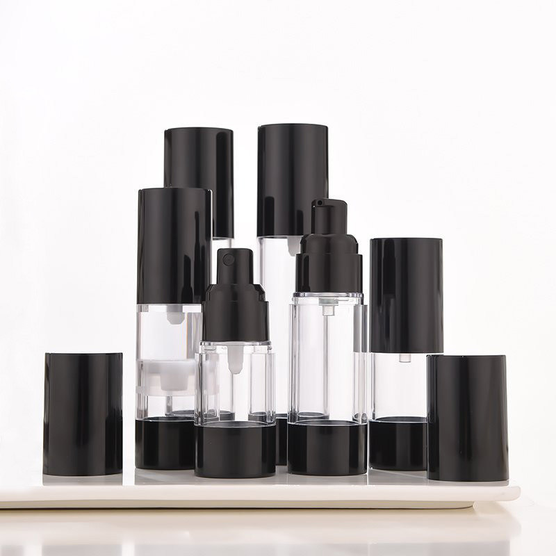 AS Base Material Luxury Empty Airless Spray Pump Bottles 15ml 30ml 50ml 80ml 100ml 120ml for Travel Skincare Convenience